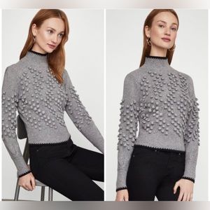 BCBGMAXAZRIA Popcorn Stitch Turtleneck